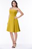 ColsBM Kayleigh Lemon Curry Modern A-line Strapless Sleeveless Appliques Plus Size Bridesmaid Dresses