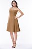ColsBM Kayleigh Light Brown Modern A-line Strapless Sleeveless Appliques Plus Size Bridesmaid Dresses