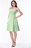 ColsBM Kayleigh Light Green Modern A-line Strapless Sleeveless Appliques Plus Size Bridesmaid Dresses