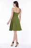 ColsBM Kayleigh Olive Green Modern A-line Strapless Sleeveless Appliques Plus Size Bridesmaid Dresses