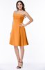 ColsBM Kayleigh Orange Modern A-line Strapless Sleeveless Appliques Plus Size Bridesmaid Dresses