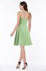 ColsBM Kayleigh Sage Green Modern A-line Strapless Sleeveless Appliques Plus Size Bridesmaid Dresses