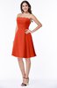 ColsBM Kayleigh Tangerine Tango Modern A-line Strapless Sleeveless Appliques Plus Size Bridesmaid Dresses