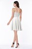 ColsBM Addisyn Cloud White Simple Sweetheart Chiffon Knee Length Appliques Plus Size Bridesmaid Dresses