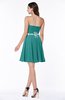 ColsBM Addisyn Emerald Green Simple Sweetheart Chiffon Knee Length Appliques Plus Size Bridesmaid Dresses