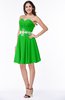ColsBM Addisyn Jasmine Green Simple Sweetheart Chiffon Knee Length Appliques Plus Size Bridesmaid Dresses