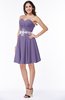 ColsBM Addisyn Lilac Simple Sweetheart Chiffon Knee Length Appliques Plus Size Bridesmaid Dresses