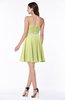 ColsBM Addisyn Lime Green Simple Sweetheart Chiffon Knee Length Appliques Plus Size Bridesmaid Dresses