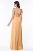 ColsBM Kaitlyn Apricot Cinderella A-line Sleeveless Chiffon Floor Length Ruching Plus Size Bridesmaid Dresses
