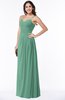 ColsBM Kaitlyn Beryl Green Cinderella A-line Sleeveless Chiffon Floor Length Ruching Plus Size Bridesmaid Dresses