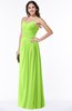 ColsBM Kaitlyn Bright Green Cinderella A-line Sleeveless Chiffon Floor Length Ruching Plus Size Bridesmaid Dresses