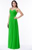 ColsBM Kaitlyn Classic Green Cinderella A-line Sleeveless Chiffon Floor Length Ruching Plus Size Bridesmaid Dresses