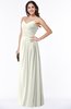 ColsBM Kaitlyn Cream Cinderella A-line Sleeveless Chiffon Floor Length Ruching Plus Size Bridesmaid Dresses