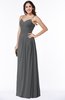 ColsBM Kaitlyn Grey Cinderella A-line Sleeveless Chiffon Floor Length Ruching Plus Size Bridesmaid Dresses