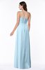ColsBM Kaitlyn Ice Blue Cinderella A-line Sleeveless Chiffon Floor Length Ruching Plus Size Bridesmaid Dresses
