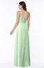 ColsBM Kaitlyn Light Green Cinderella A-line Sleeveless Chiffon Floor Length Ruching Plus Size Bridesmaid Dresses