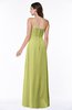 ColsBM Kaitlyn Linden Green Cinderella A-line Sleeveless Chiffon Floor Length Ruching Plus Size Bridesmaid Dresses