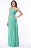 ColsBM Kaitlyn Mint Green Cinderella A-line Sleeveless Chiffon Floor Length Ruching Plus Size Bridesmaid Dresses