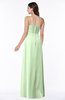 ColsBM Kaitlyn Pale Green Cinderella A-line Sleeveless Chiffon Floor Length Ruching Plus Size Bridesmaid Dresses