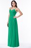 ColsBM Kaitlyn Pepper Green Cinderella A-line Sleeveless Chiffon Floor Length Ruching Plus Size Bridesmaid Dresses