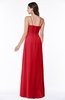 ColsBM Kaitlyn Red Cinderella A-line Sleeveless Chiffon Floor Length Ruching Plus Size Bridesmaid Dresses