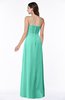 ColsBM Kaitlyn Seafoam Green Cinderella A-line Sleeveless Chiffon Floor Length Ruching Plus Size Bridesmaid Dresses