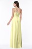 ColsBM Kaitlyn Wax Yellow Cinderella A-line Sleeveless Chiffon Floor Length Ruching Plus Size Bridesmaid Dresses