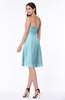 ColsBM Ember Aqua Modern Sleeveless Zipper Chiffon Ruching Plus Size Bridesmaid Dresses