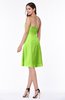 ColsBM Ember Bright Green Modern Sleeveless Zipper Chiffon Ruching Plus Size Bridesmaid Dresses