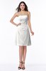 ColsBM Ember Cloud White Modern Sleeveless Zipper Chiffon Ruching Plus Size Bridesmaid Dresses