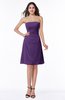ColsBM Ember Dark Purple Modern Sleeveless Zipper Chiffon Ruching Plus Size Bridesmaid Dresses