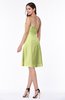 ColsBM Ember Lime Green Modern Sleeveless Zipper Chiffon Ruching Plus Size Bridesmaid Dresses