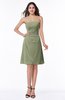 ColsBM Ember Moss Green Modern Sleeveless Zipper Chiffon Ruching Plus Size Bridesmaid Dresses