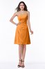 ColsBM Ember Orange Modern Sleeveless Zipper Chiffon Ruching Plus Size Bridesmaid Dresses