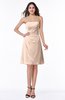 ColsBM Ember Peach Puree Modern Sleeveless Zipper Chiffon Ruching Plus Size Bridesmaid Dresses