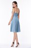 ColsBM Ember Sky Blue Modern Sleeveless Zipper Chiffon Ruching Plus Size Bridesmaid Dresses