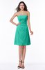 ColsBM Ember Viridian Green Modern Sleeveless Zipper Chiffon Ruching Plus Size Bridesmaid Dresses