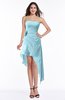ColsBM Sequoia Aqua Gorgeous A-line Strapless Asymmetric Ruching Plus Size Bridesmaid Dresses