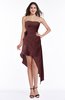 ColsBM Sequoia Burgundy Gorgeous A-line Strapless Asymmetric Ruching Plus Size Bridesmaid Dresses