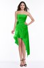 ColsBM Sequoia Classic Green Gorgeous A-line Strapless Asymmetric Ruching Plus Size Bridesmaid Dresses