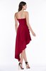 ColsBM Sequoia Dark Red Gorgeous A-line Strapless Asymmetric Ruching Plus Size Bridesmaid Dresses