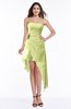 ColsBM Sequoia Lime Green Gorgeous A-line Strapless Asymmetric Ruching Plus Size Bridesmaid Dresses