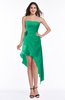 ColsBM Sequoia Pepper Green Gorgeous A-line Strapless Asymmetric Ruching Plus Size Bridesmaid Dresses