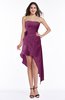ColsBM Sequoia Raspberry Gorgeous A-line Strapless Asymmetric Ruching Plus Size Bridesmaid Dresses