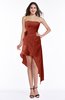 ColsBM Sequoia Rust Gorgeous A-line Strapless Asymmetric Ruching Plus Size Bridesmaid Dresses