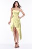 ColsBM Sequoia Soft Yellow Gorgeous A-line Strapless Asymmetric Ruching Plus Size Bridesmaid Dresses