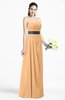 ColsBM Karlee Apricot Glamorous Empire Strapless Chiffon Floor Length Sash Plus Size Bridesmaid Dresses