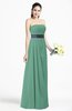 ColsBM Karlee Beryl Green Glamorous Empire Strapless Chiffon Floor Length Sash Plus Size Bridesmaid Dresses