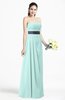 ColsBM Karlee Blue Glass Glamorous Empire Strapless Chiffon Floor Length Sash Plus Size Bridesmaid Dresses
