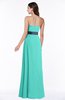 ColsBM Karlee Blue Turquoise Glamorous Empire Strapless Chiffon Floor Length Sash Plus Size Bridesmaid Dresses